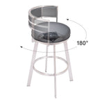 Zuo Modern – Gimsby Swivel Barstool Black, 38.2