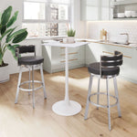 Zuo Modern – Gimsby Swivel Barstool Black, 38.2