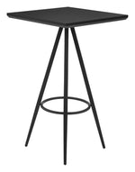 Zuo Modern Tinos Bar Table Black – Mid-Century Inspired Dining Accent