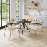 Round Contemporary Dining Table for Apartment or Loft