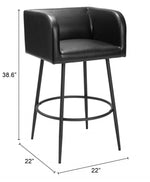 Zuo Modern – Horbat Swivel Barstool 38.6