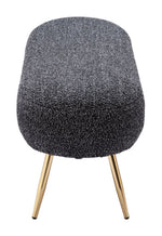 Modern Black Velvet Bench with Gold Base – Creek Collection by Zuo Modern