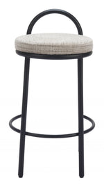 Durable 350 lb Capacity Counter Stool Set With Soft Fabric Seat
