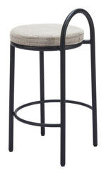 Modern Minimalist Counter Chair Set With Powder-Coated Steel