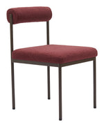 Plush Red Upholstered Dining Chair by Zuo Modern