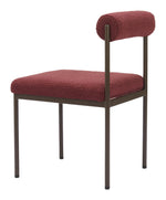 Textured Red Dining Chair for Home or Hospitality