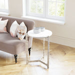 Barmas Natural Marble End Table