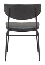 Retro-Modern Dining Chairs – Faux Leather Upholstery and Metal Frame