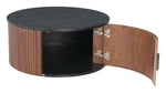 Stylish Storage Coffee Table in MDF Wood With Black & Walnut Finish