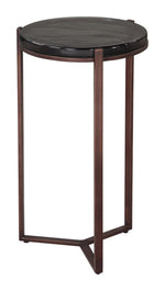 Minimalist Bronze Accent Table for Bedroom or Lounge