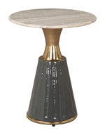 Zuo Natural Marble End Table – Multicolor Top