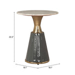 Zuo Marble Top Nightstand Table
