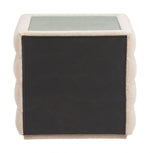 Zuo Modern Shearling-Style Beige Nightstand with MDF Frame