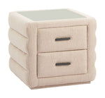 Zuo Modern Soffice Collection Nightstand – Beige Finish