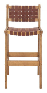Barstool in Brown Leather – Hospitality-Grade Design