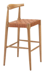 Genuine Leather Counter Stool 40.6