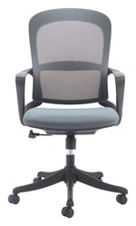 Gray Mesh Office Chair – Reclining Swivel Task Seating