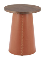 Round Accent Table for Living Room or Bedroom