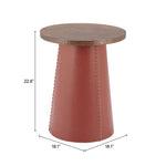 Contemporary Round Table with Ash Veneer Base