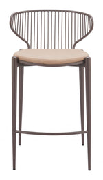 Taupe & Brown Counter Stool Set for Modern Kitchens