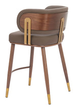 Durable Faux Leather Counter Stool, 35