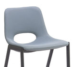 Azure Gray Faux Leather Barstools Set of 2 – Armless 40