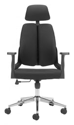 Zuo Modern Black Executive Chair – Swivel & Recline Design