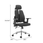 Genric Ergonomic Executive Chair – Chrome & Nylon Frame