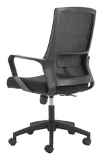Contemporary Low Back Task Chair – Adjustable Height by Zuo Modern