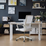 Zuo Modern Jett Low Back Office Chair – Adjustable Mesh Design in White