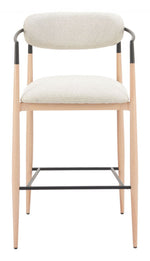 Oyster Gray & Natural Barstool 42.1