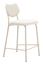 Modern Light Gray Counter Stools Set of 4 for Kitchen or Bar