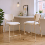 Stylish High Counter Stools With Supportive Seat and Frame