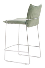 Upholstered Bar Stool With Armrest And Footrest Support