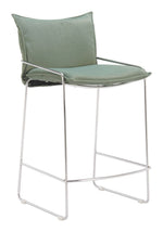 Sleek Modern Stool With Durable Steel Frame And Cozy Fabric