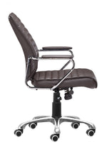 Adjustable Low Back Swivel Chair Espresso – Enterprise Collection by Zuo Modern