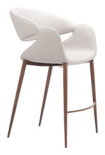 Limay Contemporary Counter Chair – Faux Leather Seat by Zuo Modern