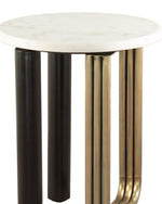 Deco-Inspired Marble Side Table