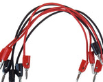 18 Gauge Insulated Lab Connector Leads – Red and Black