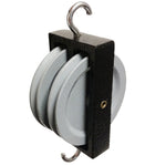 Painted Cast Metal Pulley – Side-by-Side Groove, 50mm