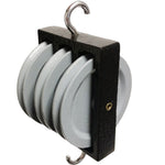 Triple Parallel Cast Metal Pulley for Physics Labs