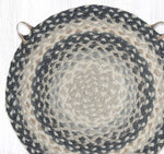 Earth Rugs Dining Chair Pad – Neutral Braided Jute Cushion 15.5
