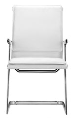 Zuo Modern Ergonomic Conference Chairs – White Set of Two