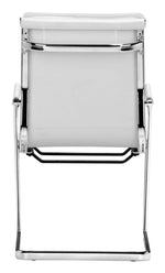 White Faux Leather Office Chairs by Zuo Modern – Set of 2