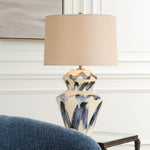 Abstract Pattern Table Lamp with Fabric Shade