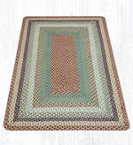Buttermilk/Cranberry Braided Rug