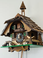 One Day Cuckoo Clock – 10 in Decorative Wall Clock – Girl on Rocking Horse & Cuckoo Hourly By River City Clocks