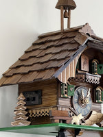 One Day Cuckoo Clock – 10 in Wooden Chalet Wall Clock – Mechanical Movement & Silent Mode By River City Clocks