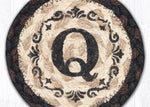 5 Inch Round Monogram Coaster – Folk Art by Harry W. Smith