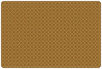 Carpets for Kids KIDSoft Comforting Circles Tonal Solid Classroom Rug, Brown Tan, Rectangle